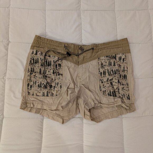 Columbia forest deer print hiking shorts size 12 L - Picture 1 of 5